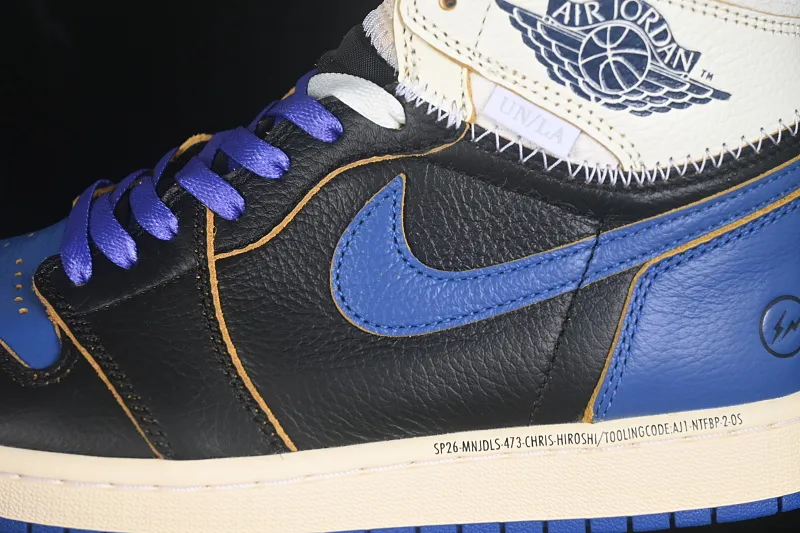 All categories Air Jordan Jordan series basketball shoes Air Jordan 1 High OG version Fragment x Union x Air Jordan 1 Retro AJ1 Joe 1 new deconstructed royal blue high-top basketball shoes IO7847-001